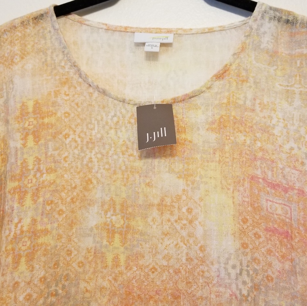 J.jill pure jill tapestry print tunic - Picture 3 of 8